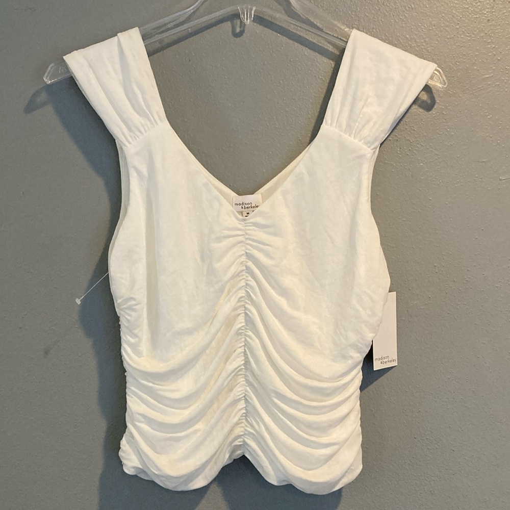 Madison & Berkeley, M, ruched top